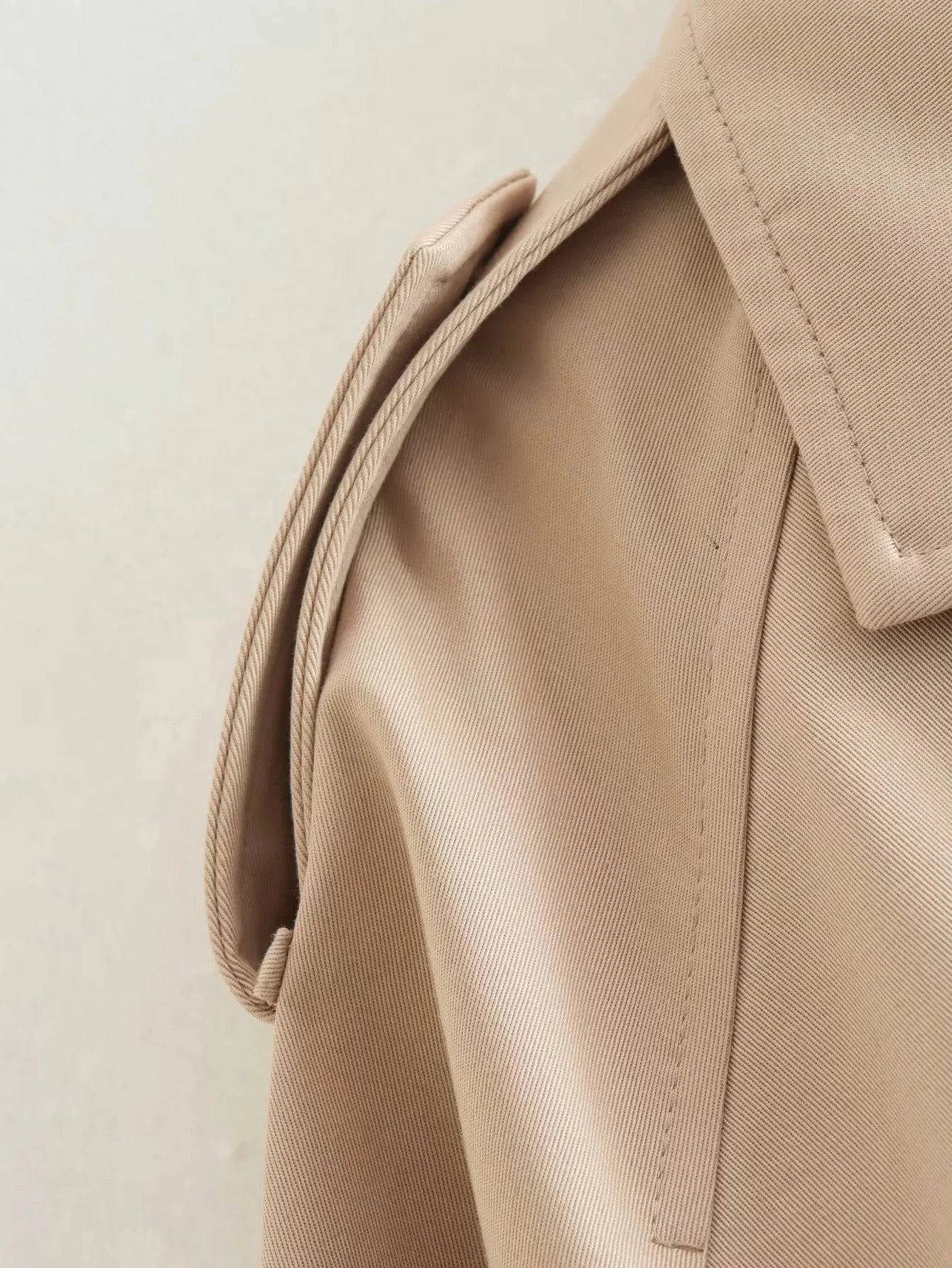 Short Belt Trench Spring Vintage JacketAzizaK