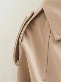 Short Belt Trench Spring Vintage JacketAzizaK