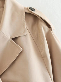Short Belt Trench Spring Vintage JacketAzizaK