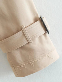 Short Belt Trench Spring Vintage JacketAzizaK