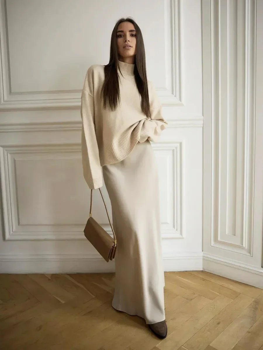 Simple and elegant satin skirtAzizaK