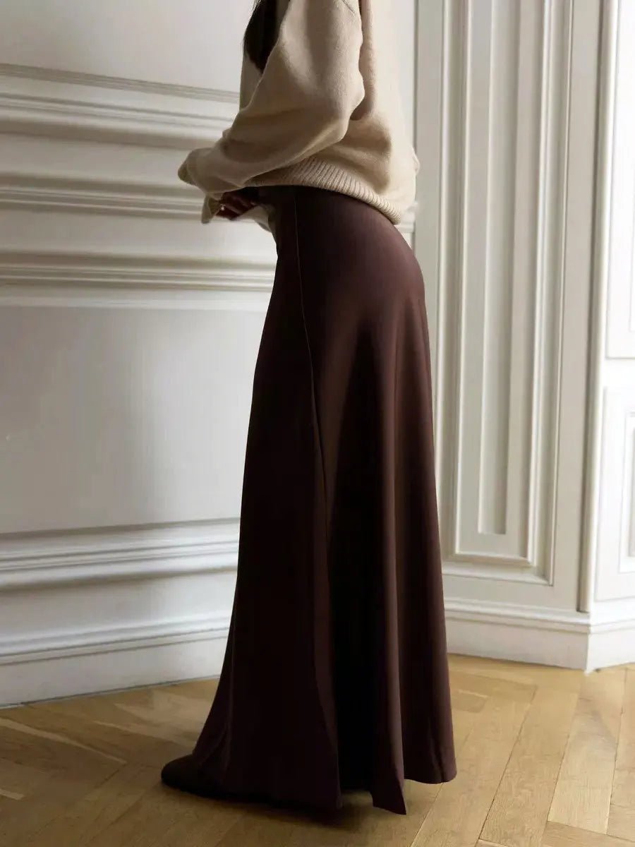 Simple and elegant satin skirtAzizaK