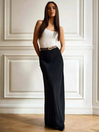 Simple and elegant satin skirtAzizaK