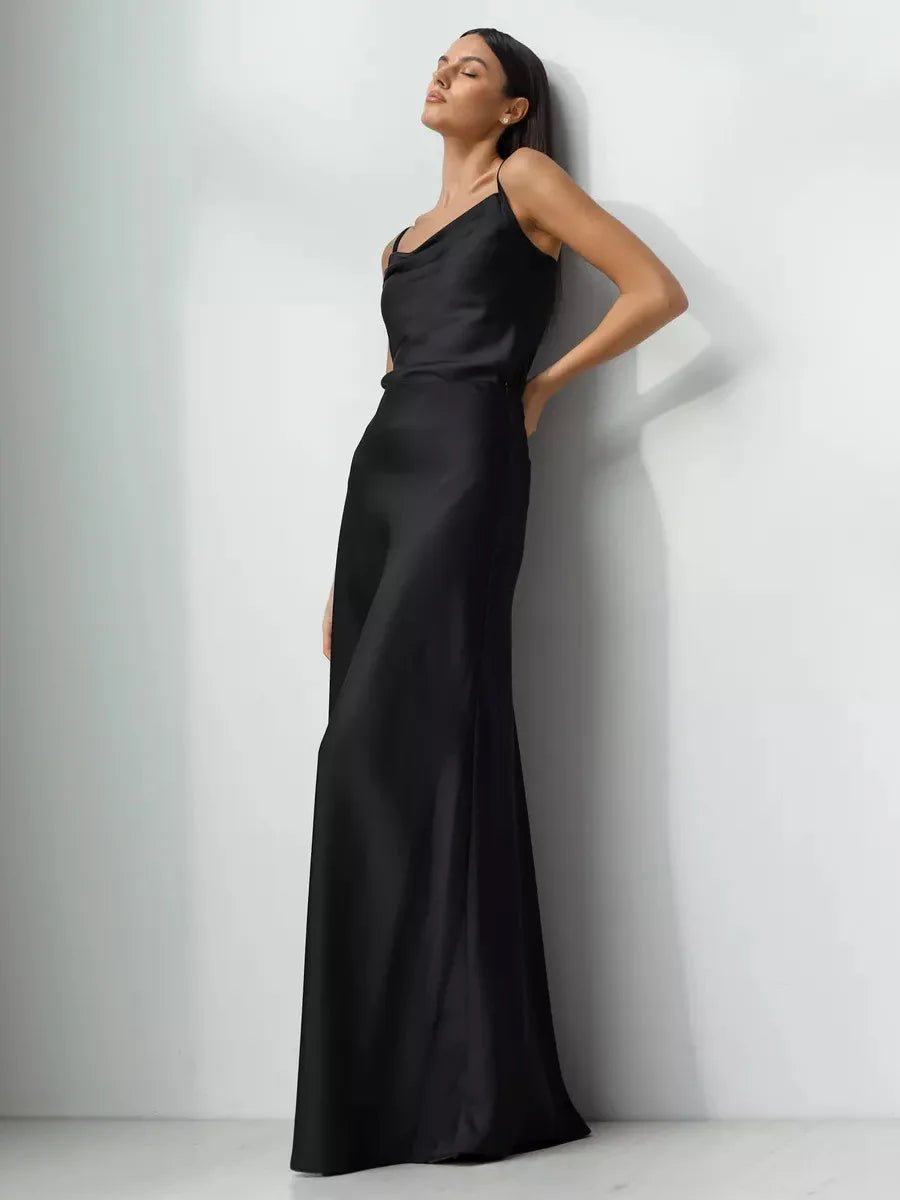 Simple and elegant satin skirtAzizaK