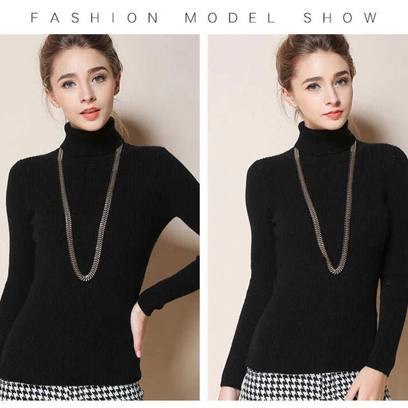 Simple turtleneck sweaterAzizaK