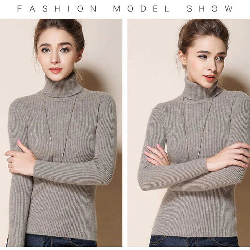 Simple turtleneck sweaterAzizaK
