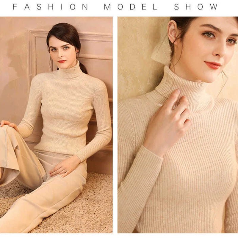 Simple turtleneck sweaterAzizaK