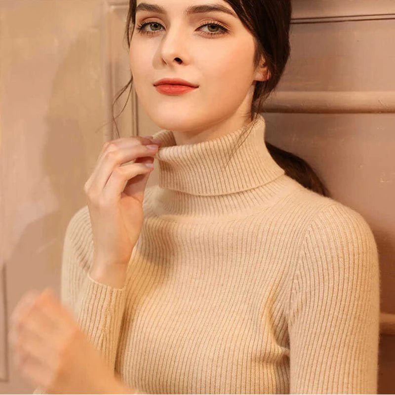Simple turtleneck sweaterAzizaK