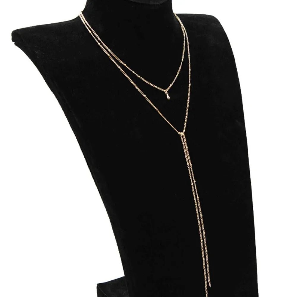 Single chain gold and silver choker necklaceAzizaK