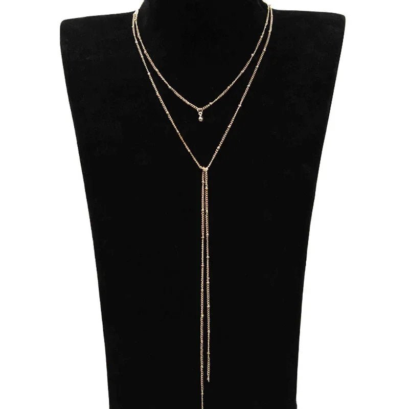 Single chain gold and silver choker necklaceAzizaK