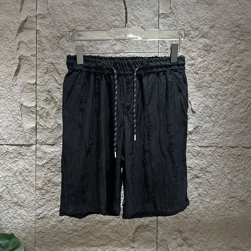 Sleeveless round neck t-shirt and shorts setAzizaK