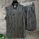 Sleeveless round neck t-shirt and shorts setAzizaK