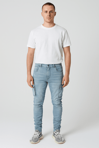Slim Fit Cargo Jeans – Urban Street StyleAzizaK
