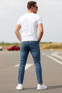 Slim Fit Vintage Wash JeansAzizaK
