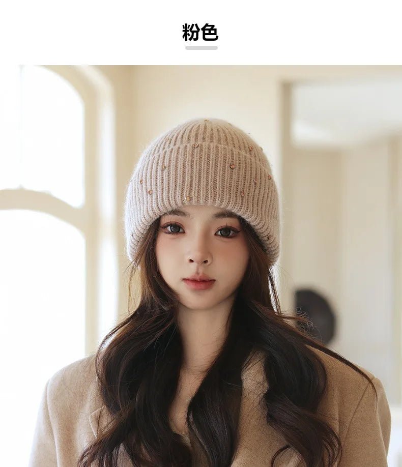 Soft and warm rabbit fur hatAzizaK