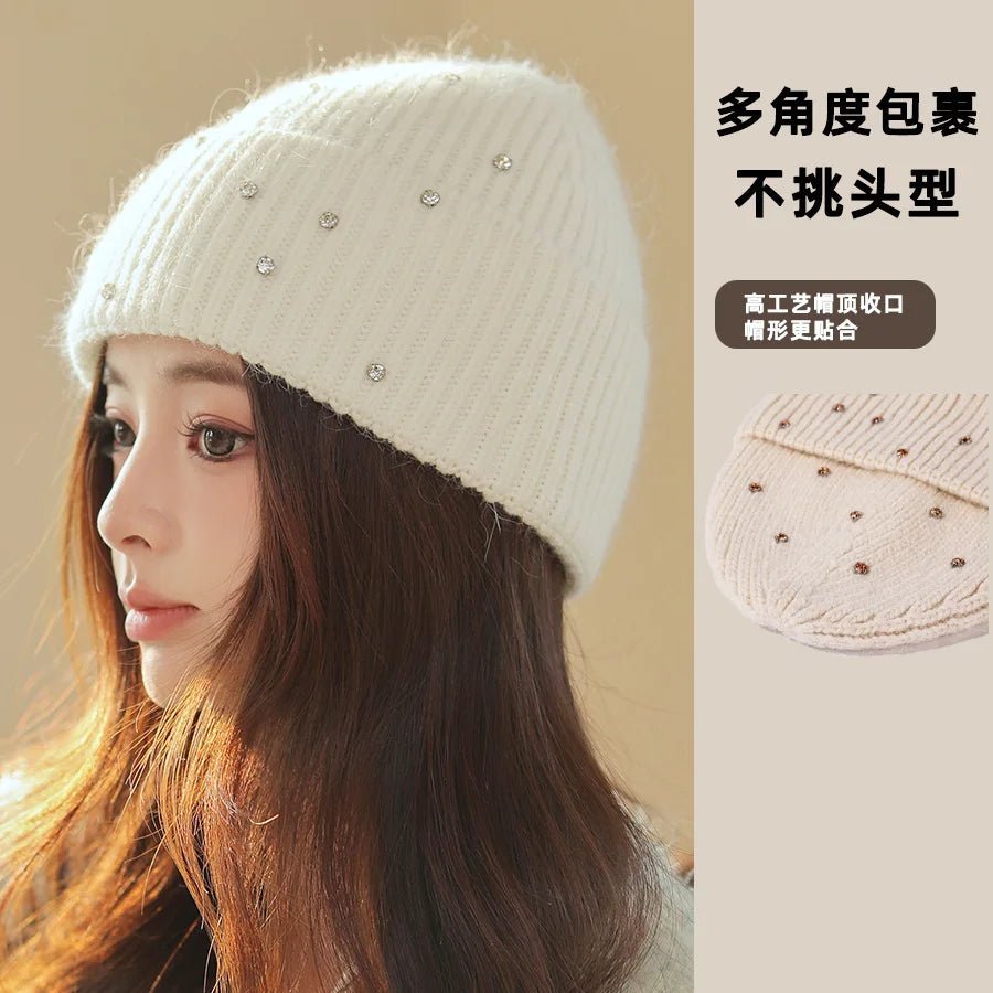 Soft and warm rabbit fur hatAzizaK