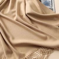 Solid Cashmere ScarfAzizaK