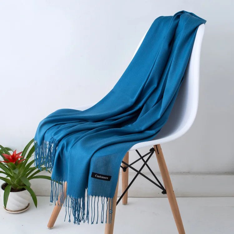 Solid Cashmere ScarfAzizaK