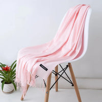Solid Cashmere ScarfAzizaK
