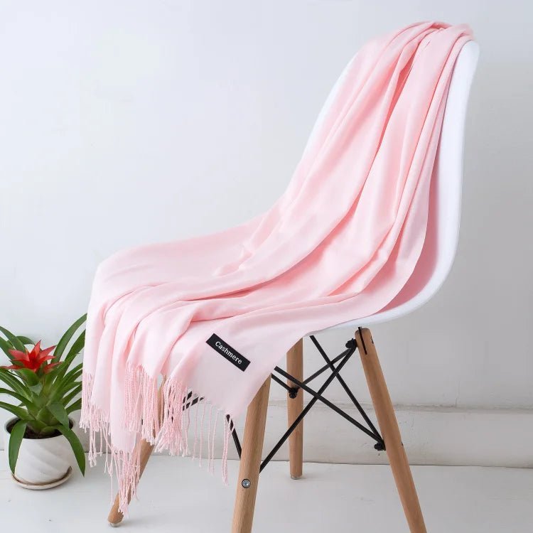 Solid Cashmere ScarfAzizaK