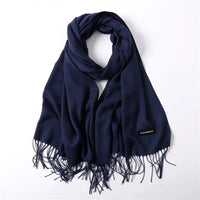 Solid Cashmere ScarfAzizaK