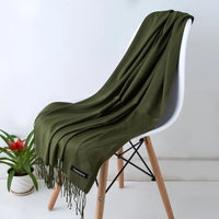 Solid Cashmere ScarfAzizaK
