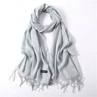 Solid Cashmere ScarfAzizaK