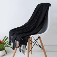 Solid Cashmere ScarfAzizaK