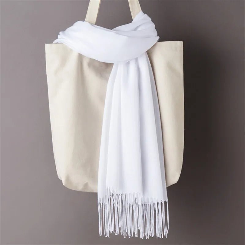 Solid Cashmere ScarfAzizaK