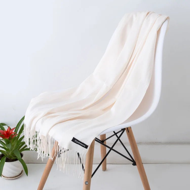 Solid Cashmere ScarfAzizaK