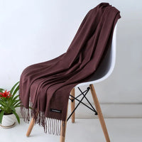 Solid Cashmere ScarfAzizaK