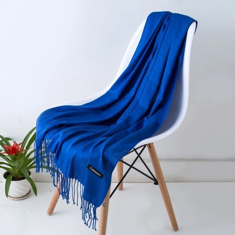 Solid Cashmere ScarfAzizaK
