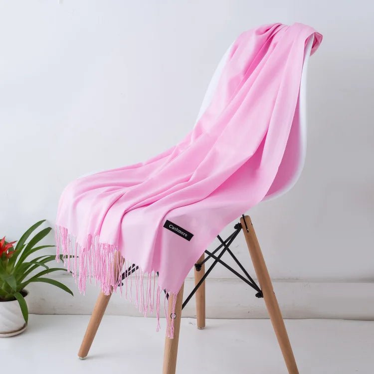 Solid Cashmere ScarfAzizaK