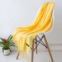Solid Cashmere ScarfAzizaK
