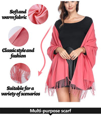 Solid Cashmere ScarfAzizaK