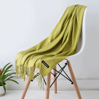 Solid Cashmere ScarfAzizaK