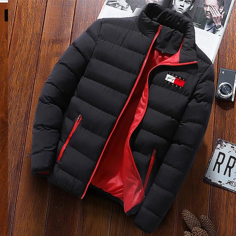 Solid Stand Collar CoatsAzizaK