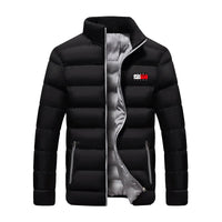 Solid Stand Collar CoatsAzizaK
