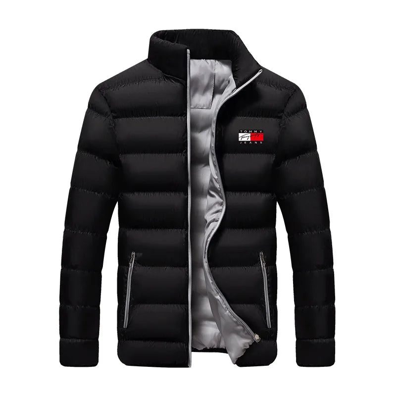 Solid Stand Collar CoatsAzizaK