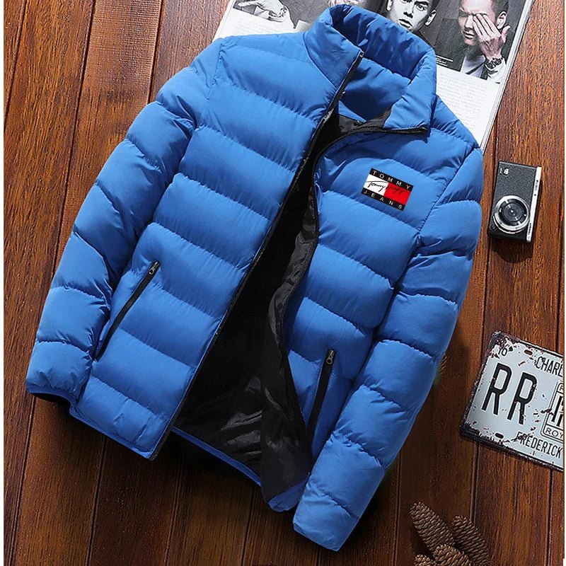 Solid Stand Collar CoatsAzizaK