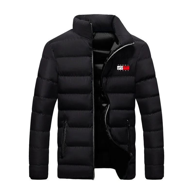 Solid Stand Collar CoatsAzizaK