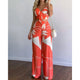 Spaghetti strap lace - up pants setAzizaK