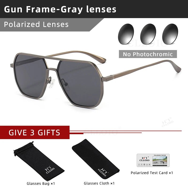 Square Aluminum Sunglasses UV400AzizaK