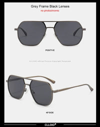 Square Aluminum Sunglasses UV400AzizaK