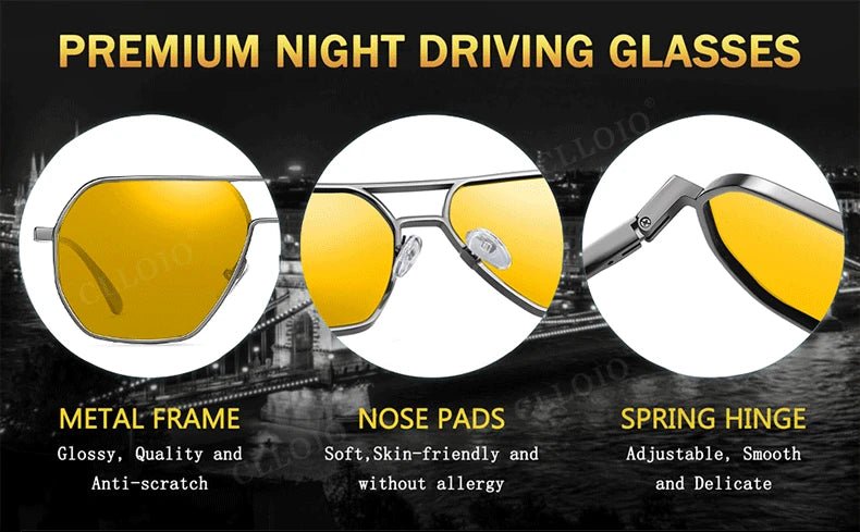 Square Aluminum Sunglasses UV400AzizaK