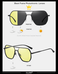 Square Aluminum Sunglasses UV400AzizaK
