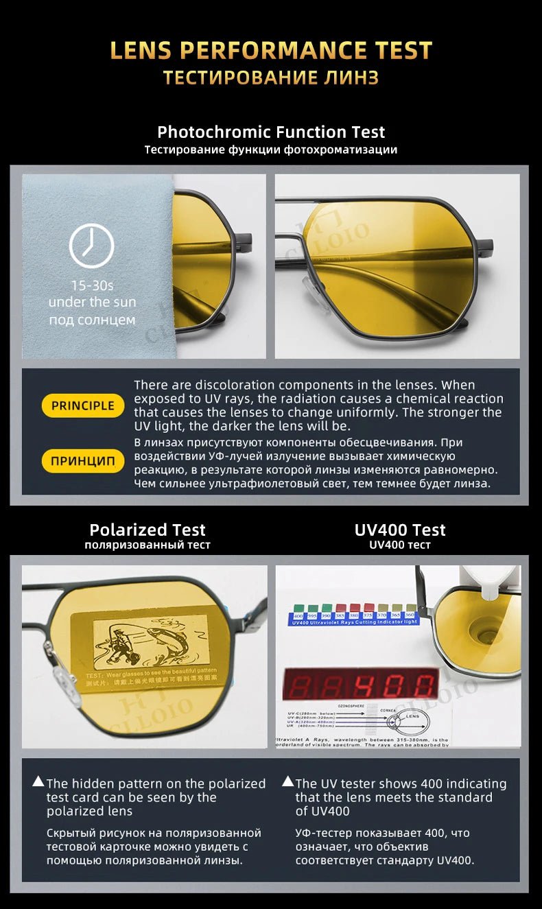 Square Aluminum Sunglasses UV400AzizaK