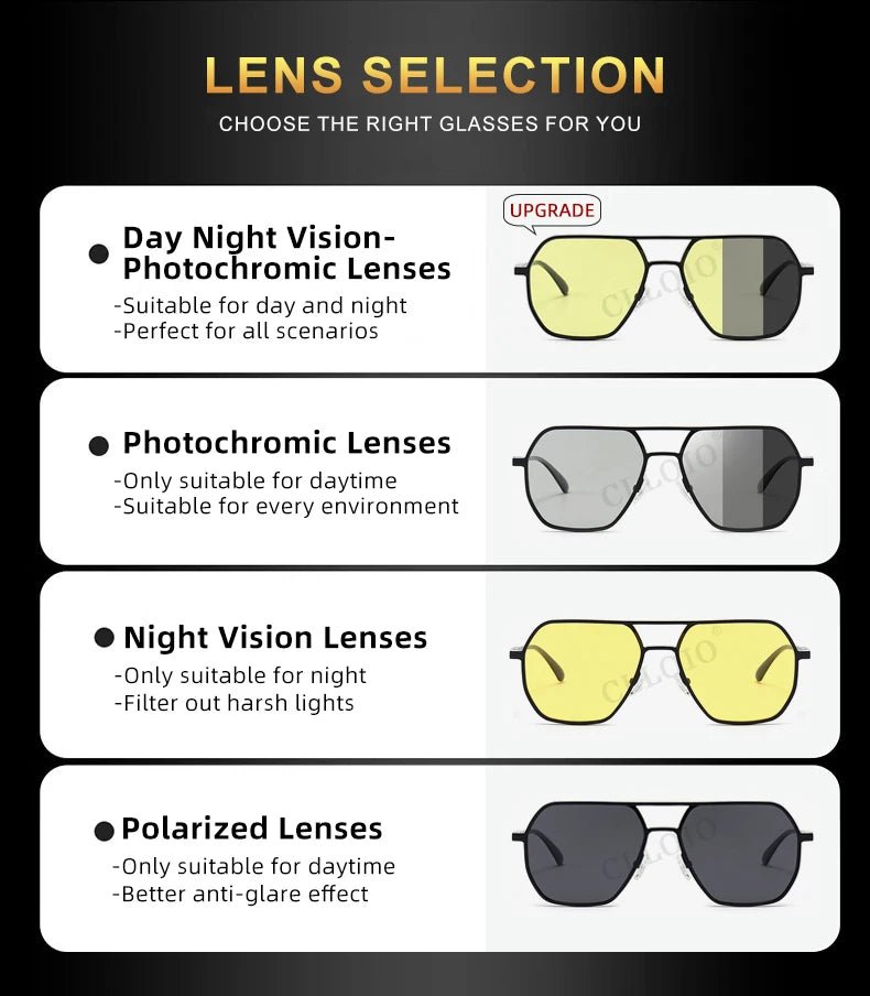 Square Aluminum Sunglasses UV400AzizaK