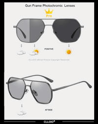 Square Aluminum Sunglasses UV400AzizaK