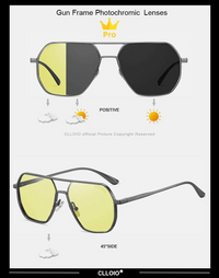 Square Aluminum Sunglasses UV400AzizaK